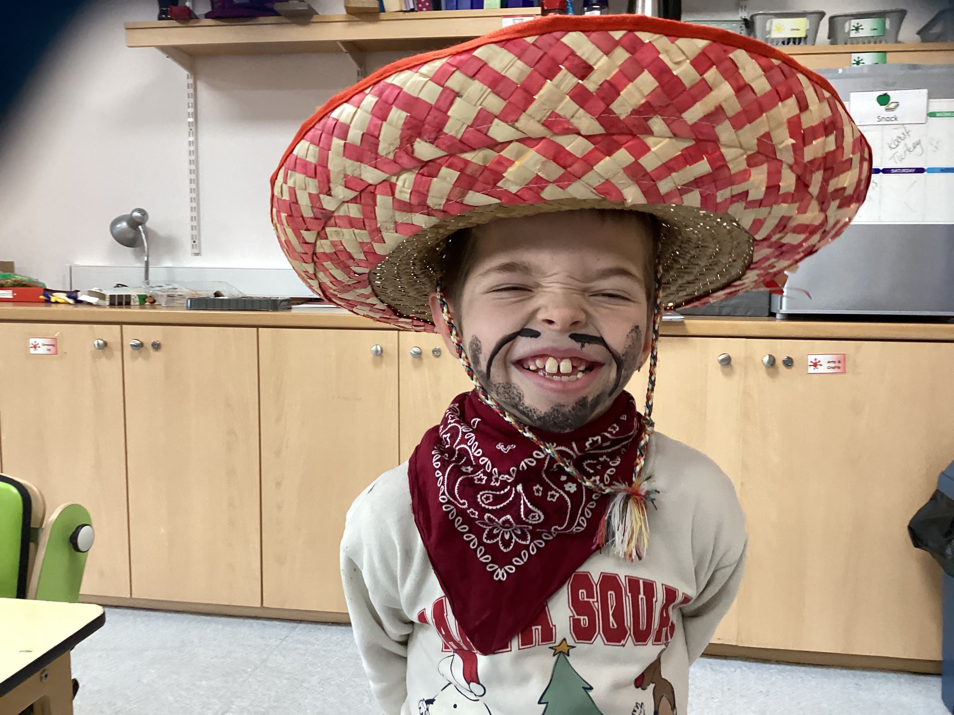 Boy in costume on dress-up day